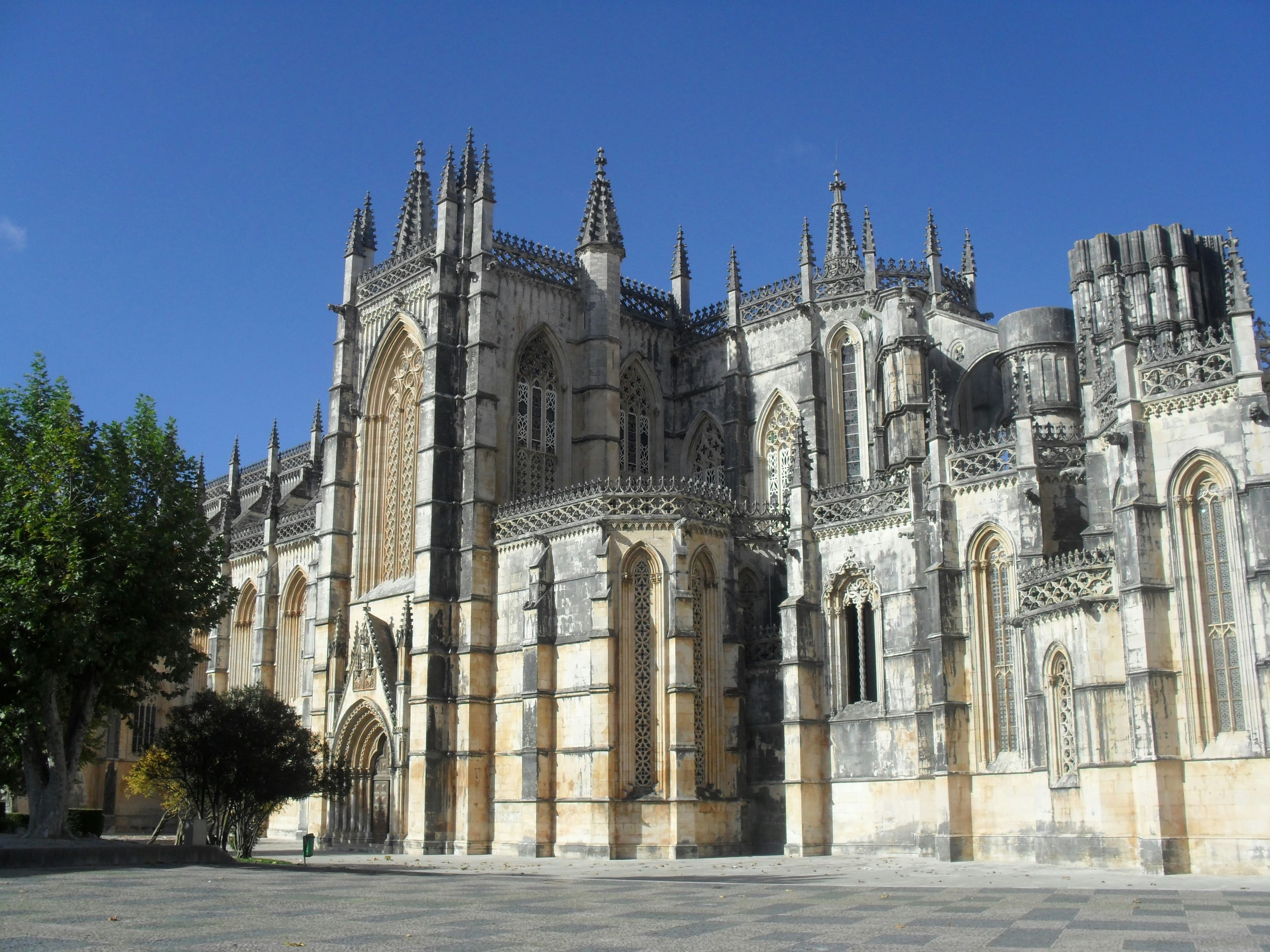 The richly carved stone arches of Batalha Monastery, photographed for Food for Thought